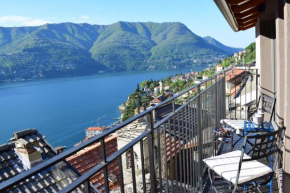 Romantic home stone with amazing view lake of Como and Oleandra